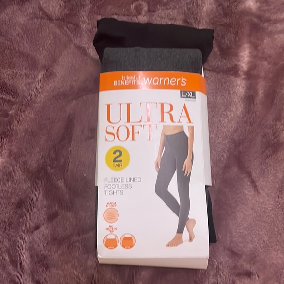 blissful benefits Pants & Jumpsuits Lxl Fleece Lined Footless Tights Poshmark
